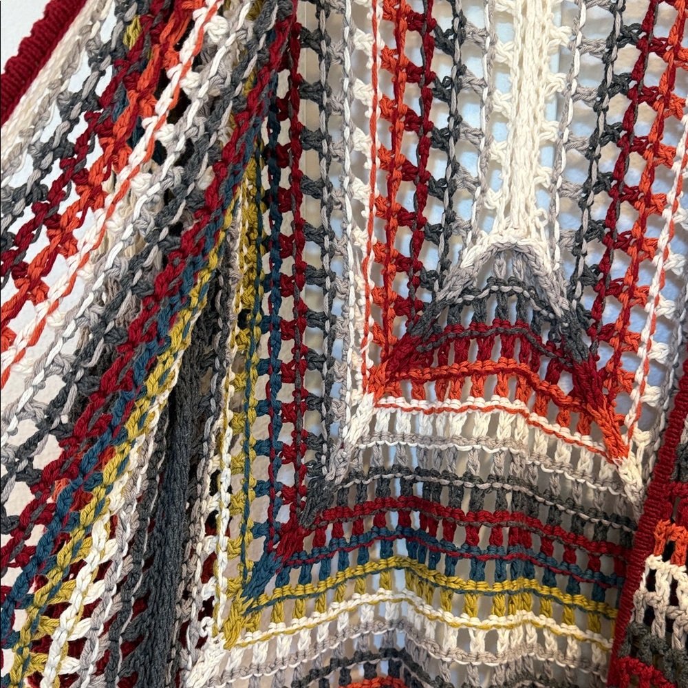 Johnny Was Multicolor Crochet Cardigan - Picture 3 of 9